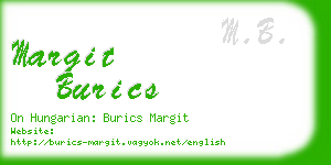 margit burics business card